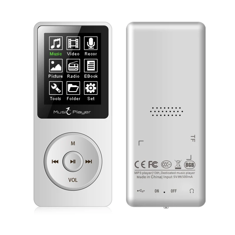 Btsmone MP3 player built-in 16G and Speaker HIFI lossless music Recorder FM Radio expand to 128G Sport walkman Blue USB mp3 | Электроника