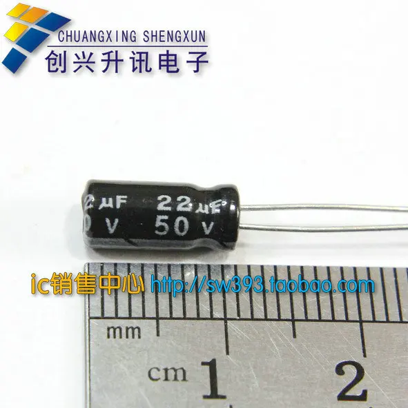 10 ШТ. 50V22UF 22UF50V оригинальный высокое качество электролитический