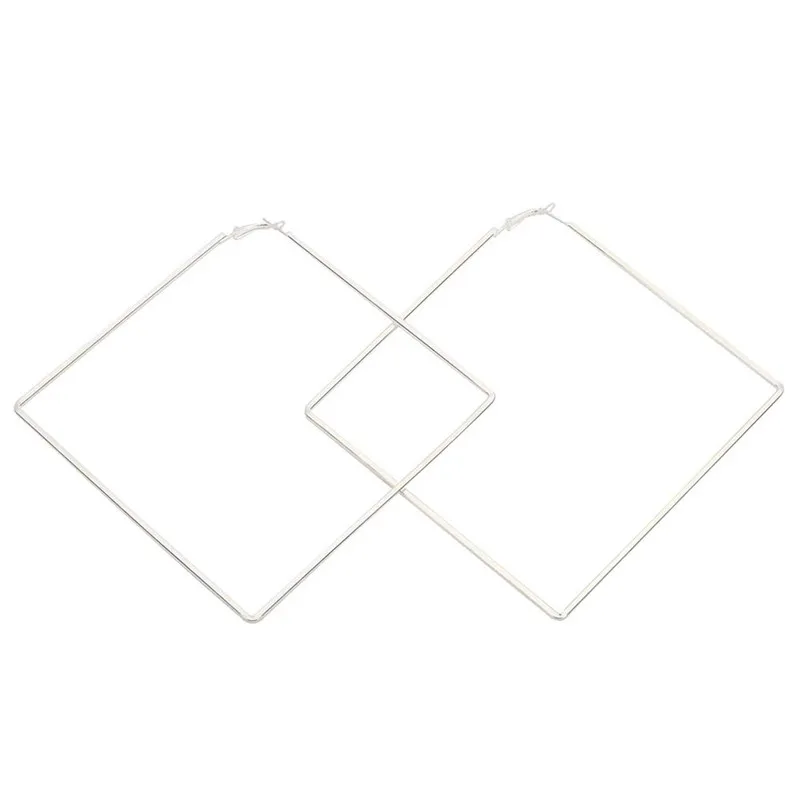 Женские квадратные серьги GS 2018 большие геометрические 14 см 5 51 дюйма вечерние