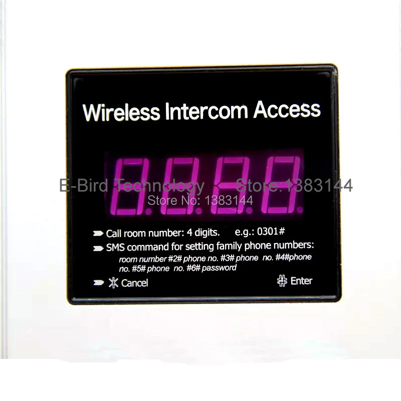 GSM door operater + intercom access two relay can control doors seperately |