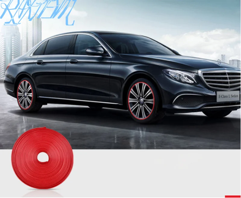 8 м автомобильное колесо декоративная для ступицы полоса Авто обод/защита шин Audi