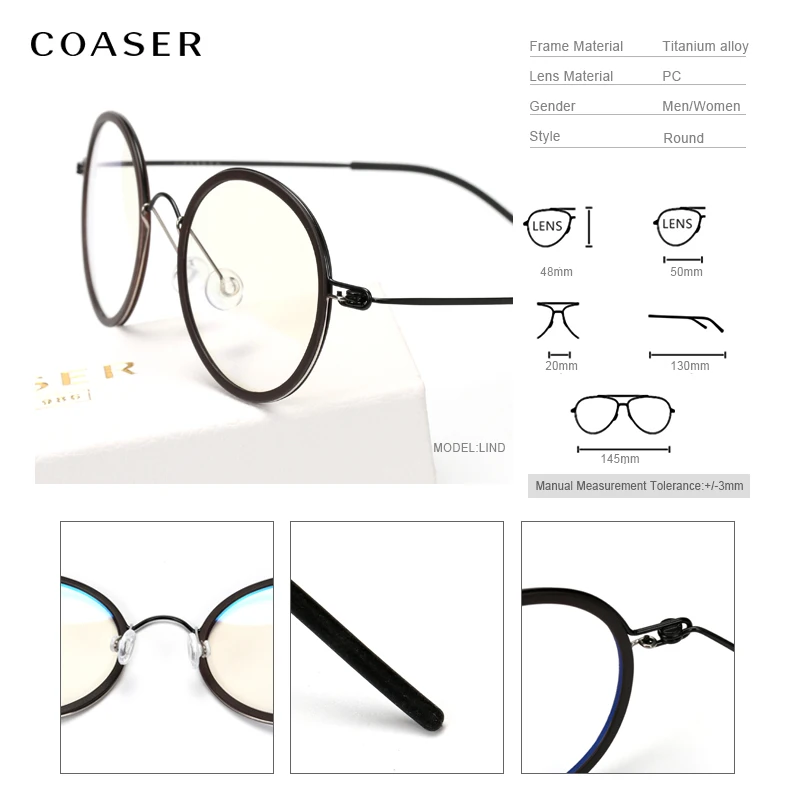 Новинка 2019 круглая винтажная суперлегкая титановая оправа для очков женские