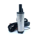 Погружной насос для дизельного топлива, воды, масла, диаметр 38 мм, нержавеющая сталь, постоянный ток 12 В, 24 В, 12 лмин, 40 Вт, портативный автомобильный кемпинг с переключателем