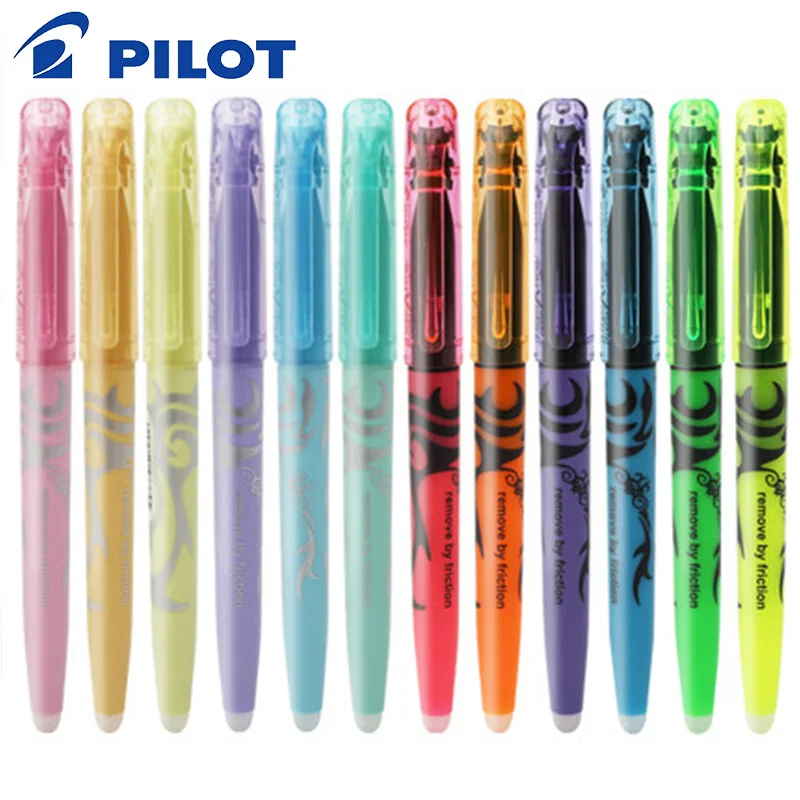 

Pilot SW-FL FriXion Erasable Highlighter 6pcs Color Marker Set Doodle Painting Design Supplies