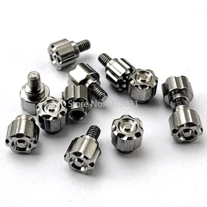 1 шт. толкатель из титанового сплава папка для дисков толкатель Кнопка ножа из титанового сплава с ЧПУ