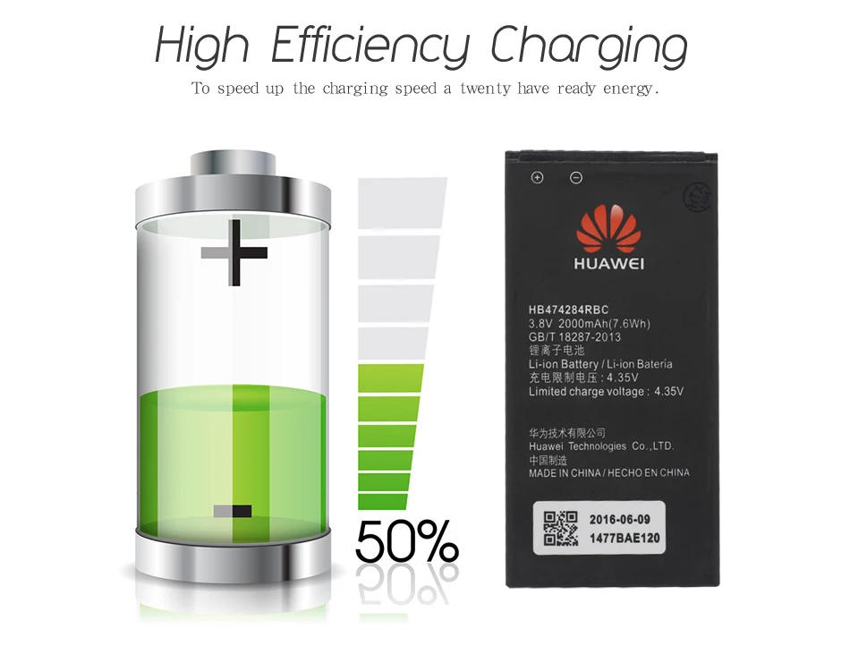 Мазь Хуа Вэй Замена телефон Батарея HB474284RBC для huawei Honor 3C Lite C8816 C8816D G521 G615 G601 G620 Y635 Y523 Y625 2000 ма-ч