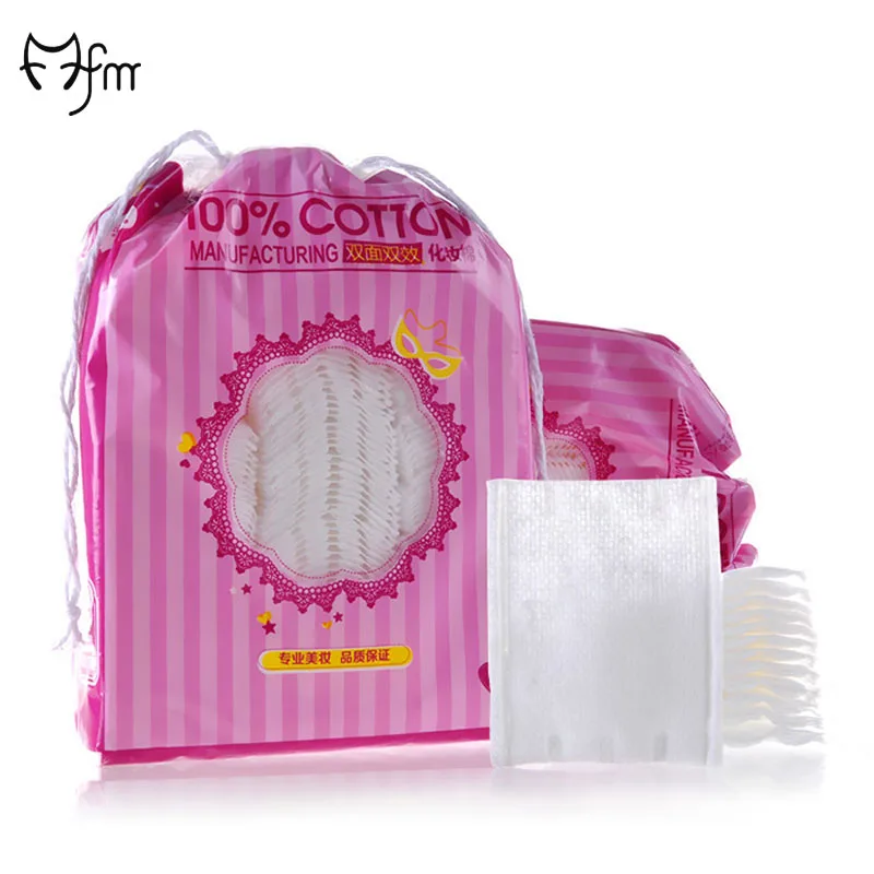 

200pcs Cotton Makeup Remover Pads Soft Organic Nail Polish Wipes Double Sided Face Cleansing Beauty Essentials Cosmetic Pads