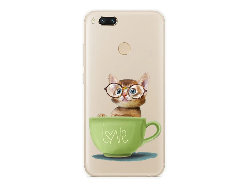 Силиконовый чехол для Xiaomi 5X Mi5X MiA1 5 'с принтом животных чехлы Xiomi x Mi5x A1 5x