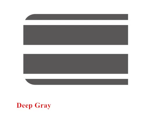 Deep Gray Гоночный спортивный полосатый наклейка на капот автомобиля авто капот крышка двигателя Декор виниловые переводные наклейки внешние аксессуары для Toyota AYGO - Название цвета: Deep Gray