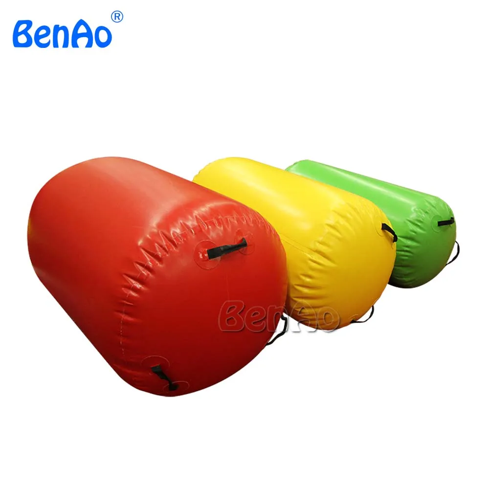 

GA056 Hot selling 60cm diamete inflatable gymnastics air barrel,air gym equipment inflatable air mat/track/roller for one pc