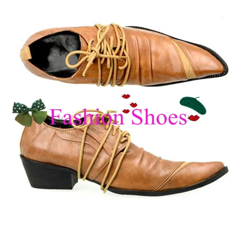 Зашнуровать Реальные Кожаные Ботинки Партии Свадебные Туфли Старинные