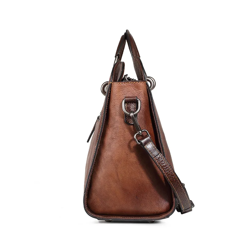 Norbinus Vintage Women Leather Handbags Luxury Bags Designer Genuine Tote Shoulder Bag Crossbody for Woman | Багаж и сумки