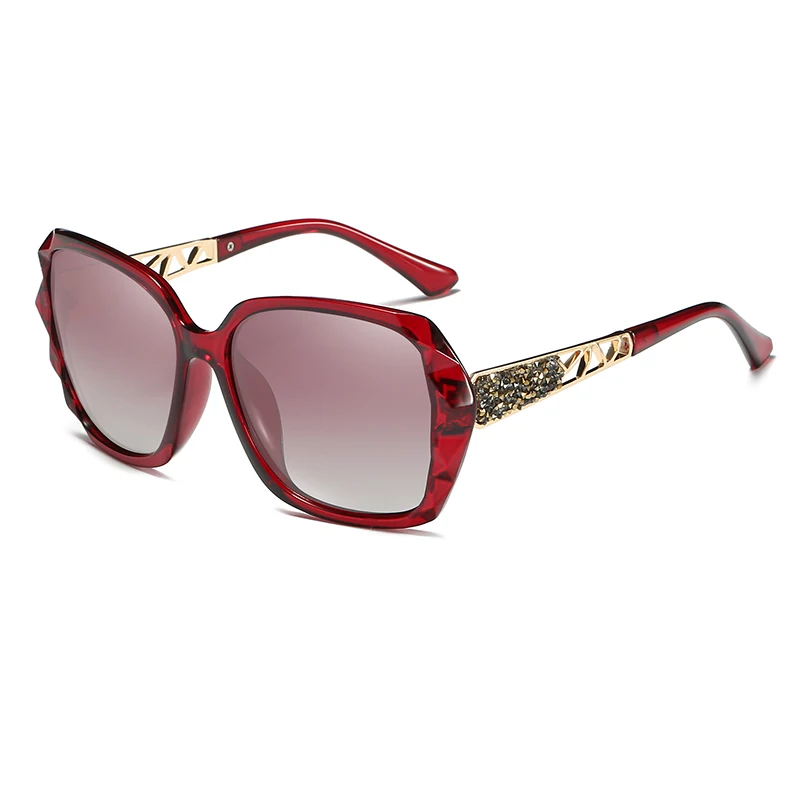 Солнцезащитные очки с большими рамами поляризационные женские негабаритные