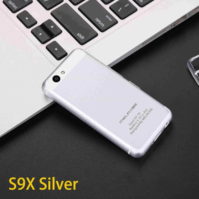 Маленький смартфон Melrose S9X MT6580A/X четырехъядерный ультратонкий мини мобильный телефон 5MP Android 6,0 мобильный телефон - Цвет: Silver