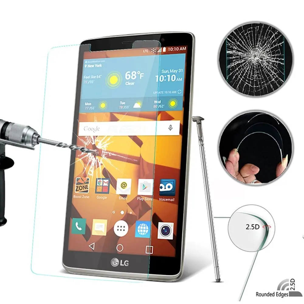 Защитное стекло закаленное 9H для LG G3 G4 G5 G6 Q6 Q6a Plus Stylus 2 Stylo2 X Power K8 K10 LTE | Мобильные