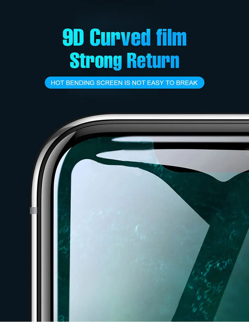 Топ 9D полное покрытие 9H закаленное стекло Защита для экрана iphone X 8 10 7 5 5s 5c SE 6 6s plus