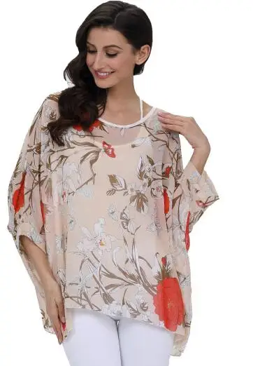 C5 Baharcelin 5XL 6XL, большие размеры, женская летняя повседневная Свободная шифоновая блузка с рукавами летучая мышь, рубашка, блузка, топы, одежда - Цвет: C5