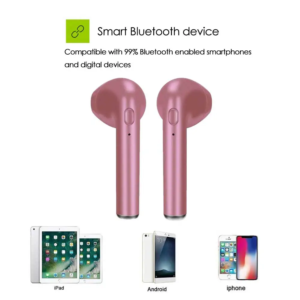 I7s TWS Беспроводные Bluetooth мини наушники гарнитуры с зарядным устройством