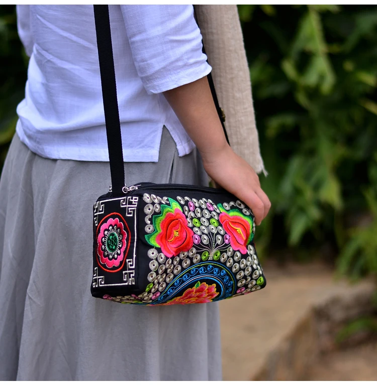 Новая модная национальная маленькая сумка с вышивкой! Горячая Цветочная вышитая