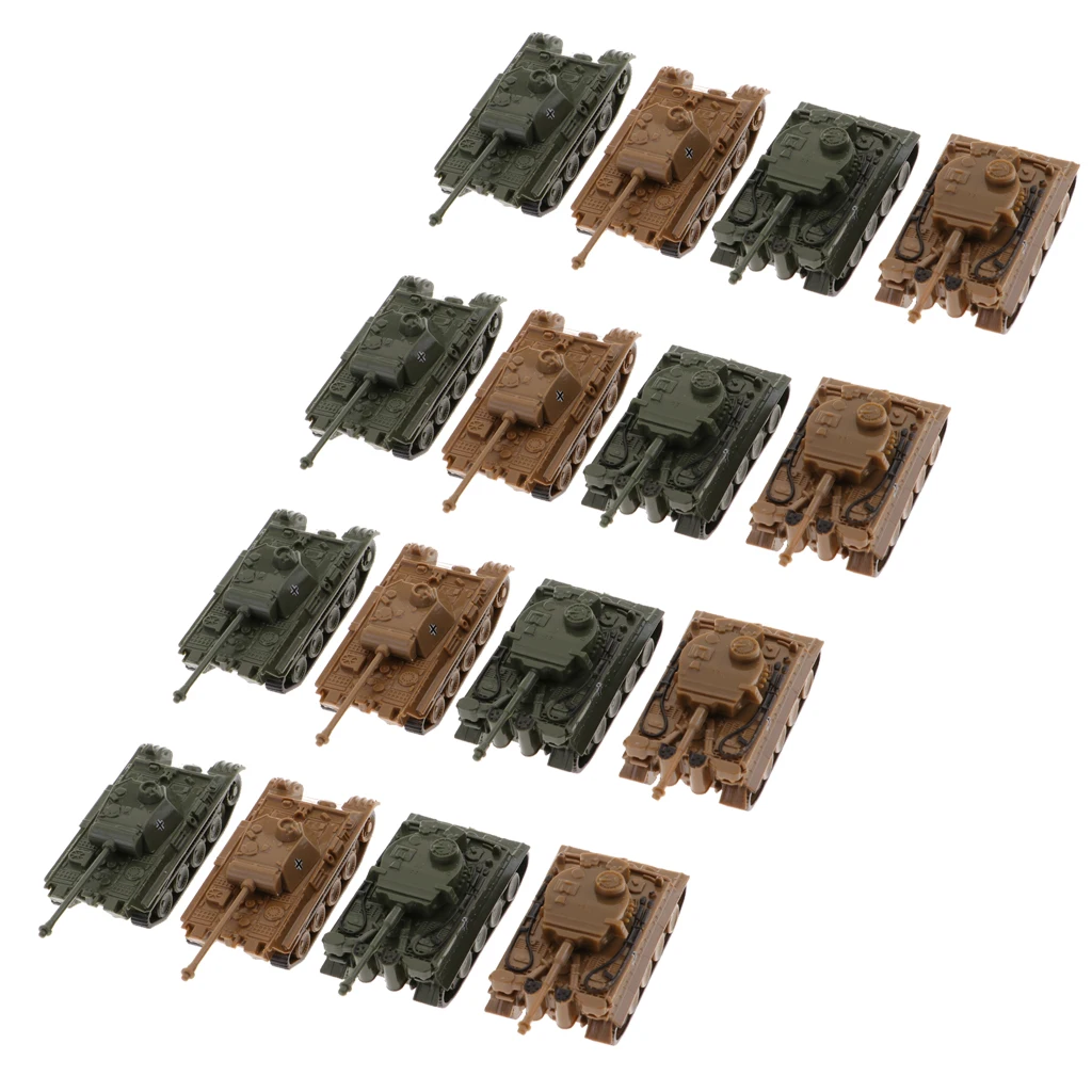 1/144 детская игрушка немецкий panzerkampfwgen VI Ausf. E Tiger I+ V модель пантера 4D 16x для коллекции