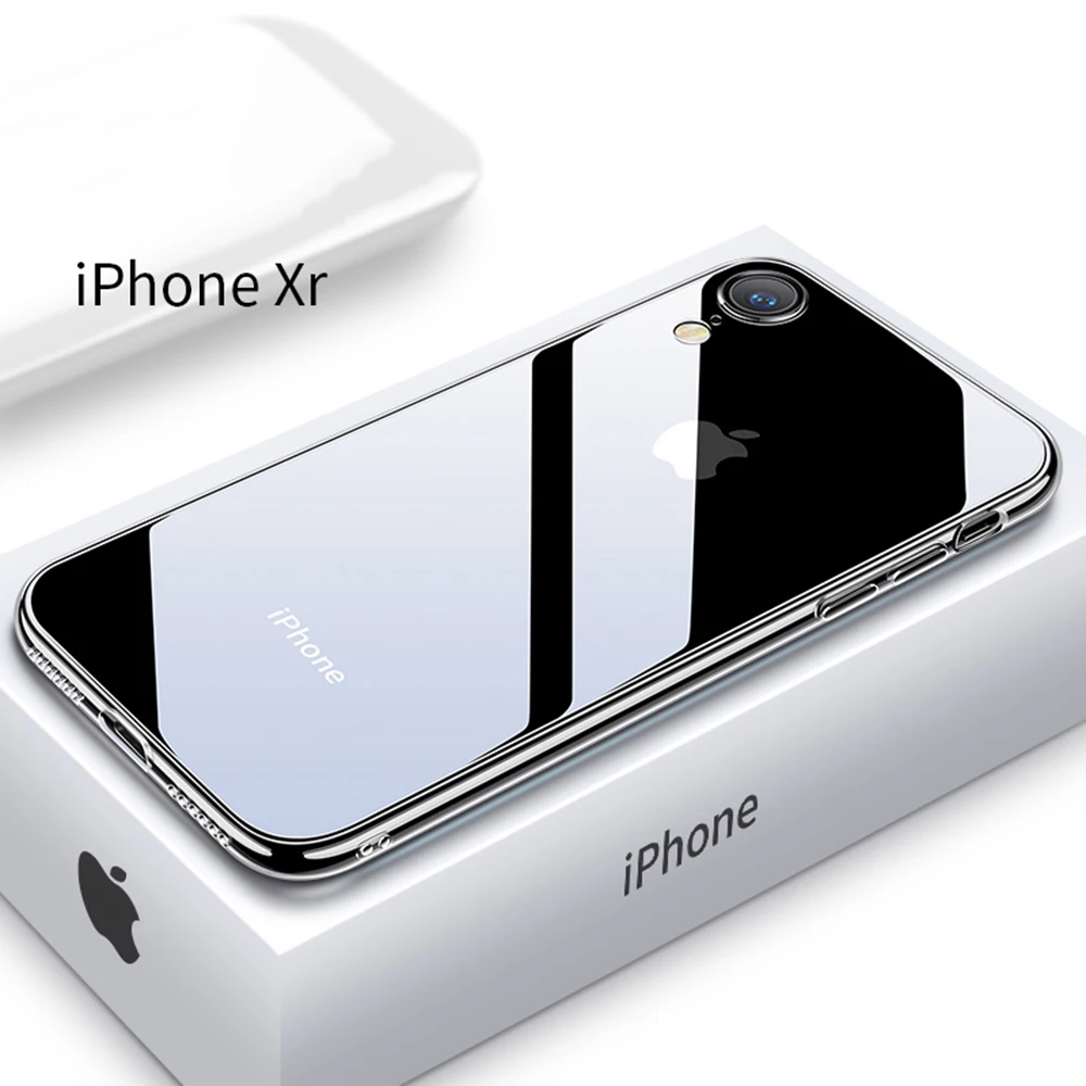Прозрачный чехол Eqvvol для телефона iPhone XS MAX XR X 8 7 6 6s Plus Ультратонкий Мягкий