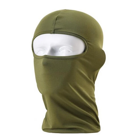 Army Green Балаклава маска ветрозащитная хлопковая маска для лица маска для защиты шеи маски головные уборы головной убор бейсболка для езды и походов уличные спортивные велосипедные маски - Цвет: Army Green