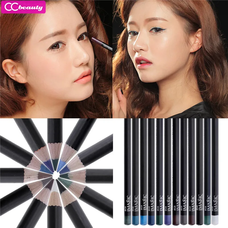 CC Красота оптовая продажа 12 Цвет макияж подводка для глаз Liquid Eye Liner карандашом