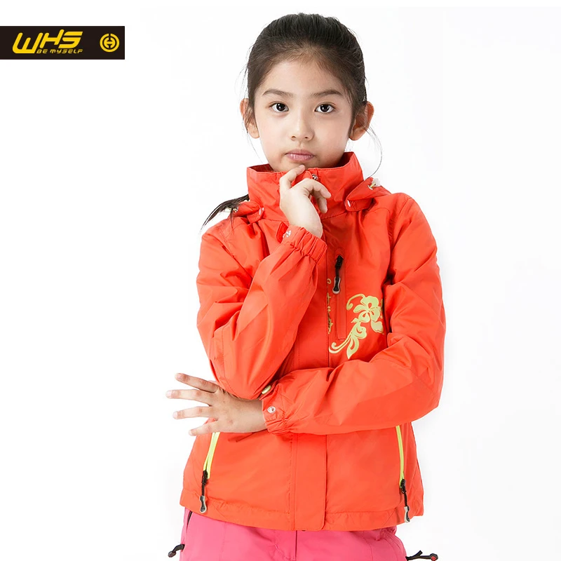 WHS ветровка для девочки весной куртка спорта на открытом воздухе дети весна