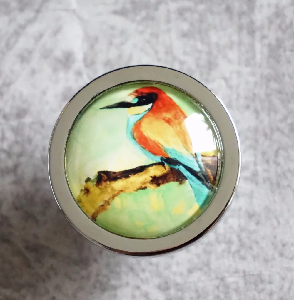 Ручки для шкафа Art Birds/ручки ящиков ручной работы/кухонная фурнитура Ручка