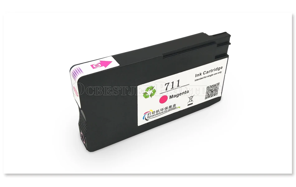 [Третий вечерние бренд] заменяемая картридж для hp 711XL 711 XL для hp DesignJet T120 T520 принтер(4 цвета-BK CMY