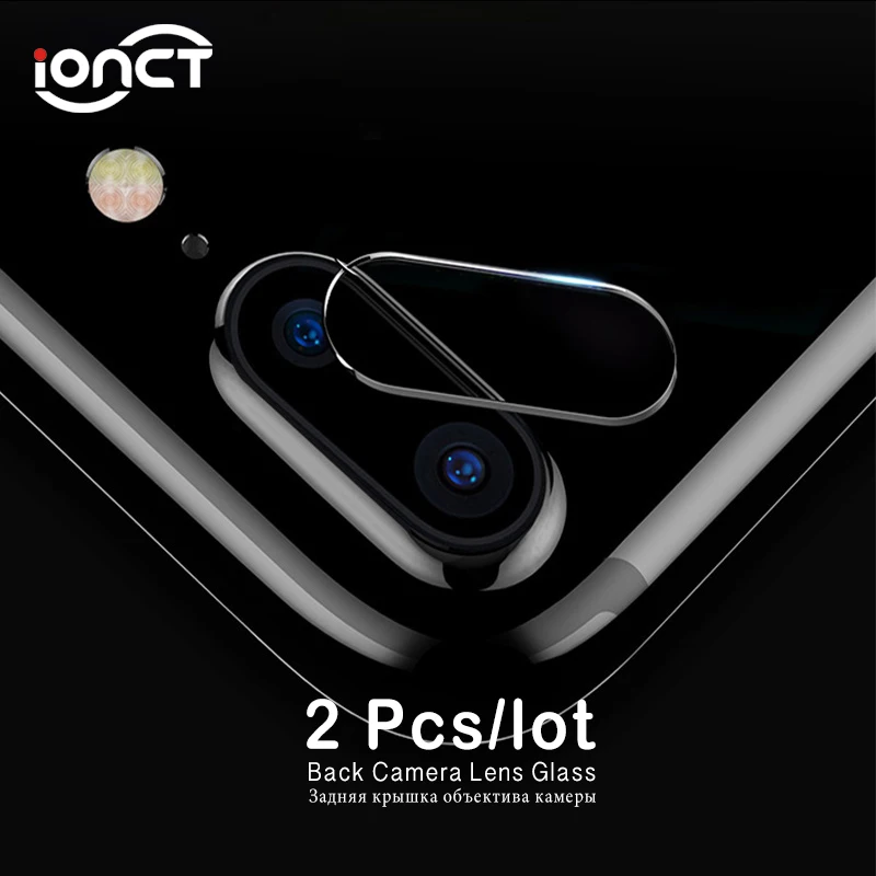 IONCT (2 шт./партия) Защитное стекло для iPhone 7 задняя камера объектив Plus защита экрана