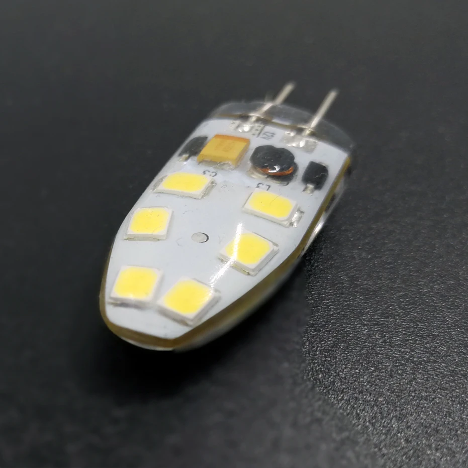 Светодиодная мини-лампа G4 SMD2835 12 В постоянного тока угол свечения 360 Освещение