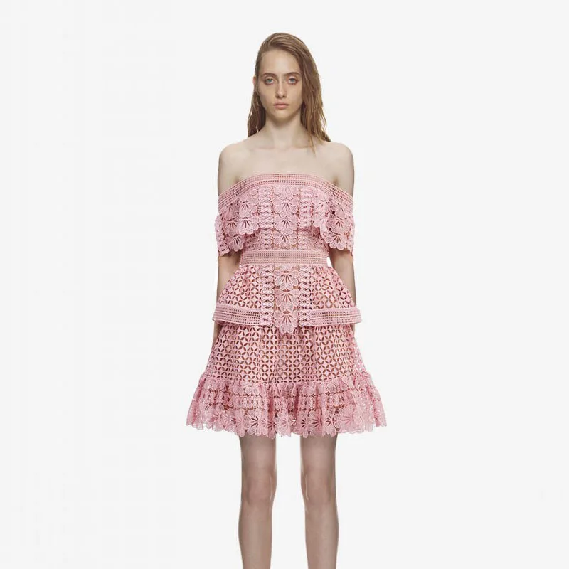 Платье для автопортрета 2018 летнее дизайнерское высококачественное