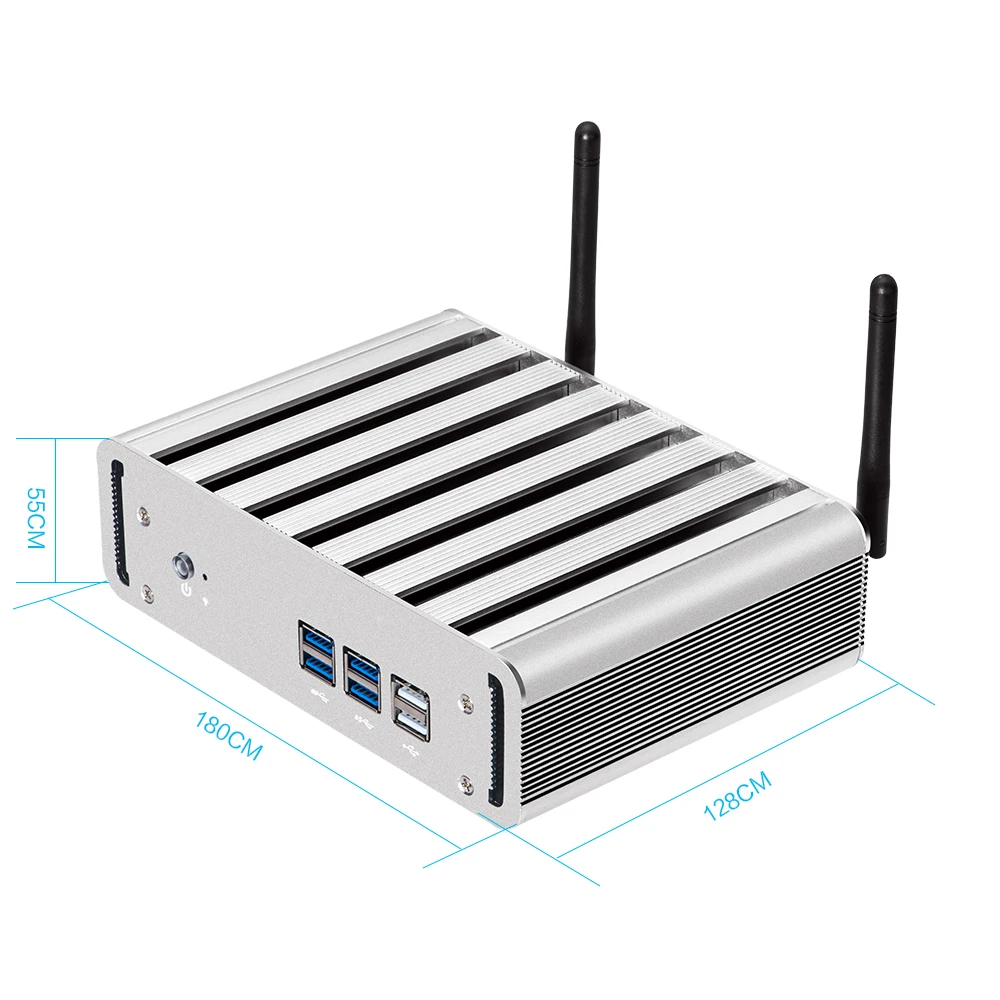 Мини ПК Windows 10 Intel Core i7 6500U 8 Гб DDR4 240 ГБ mSATA SSD HTPC 4K UHD HDMI VGA WiFi 4* USB3.0 2* USB2.0 игровой ПК
