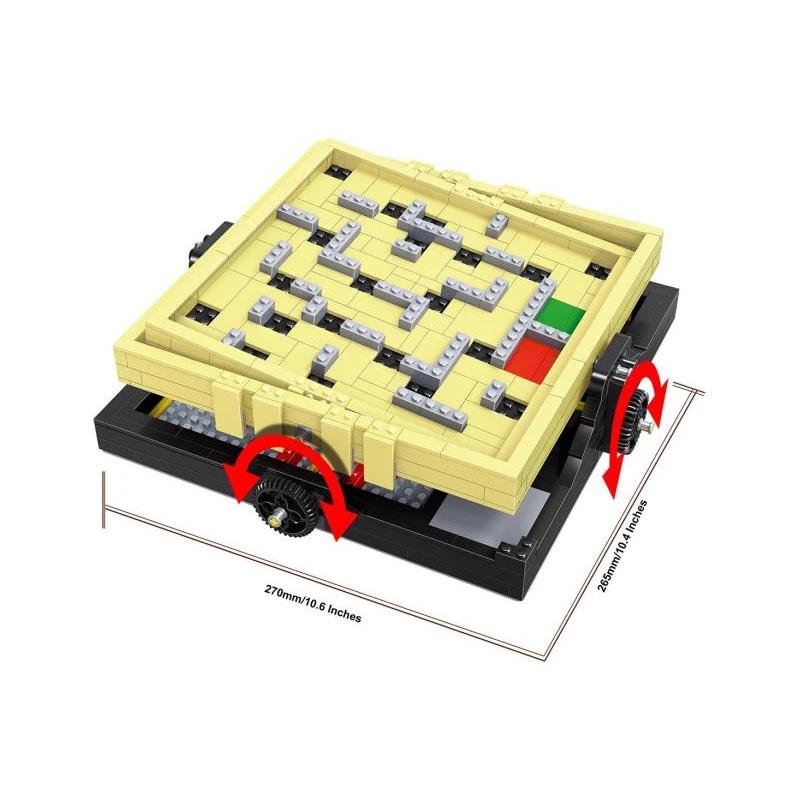 769 шт. идеи серии креативные шарики гонки лабиринт Мяч Модель Строительные блоки