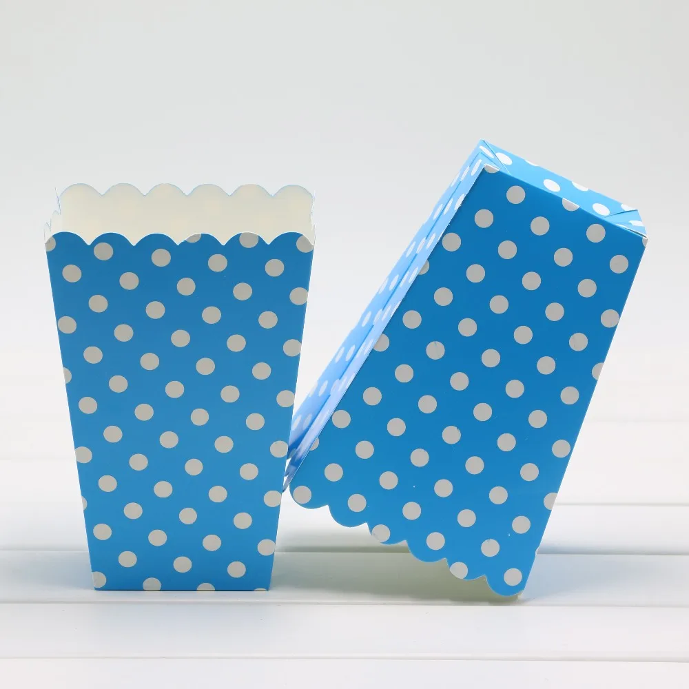 Поп коробка для кукурузы 6 шт./партия поп Baby Shower мини шеврон вечерние сувениры