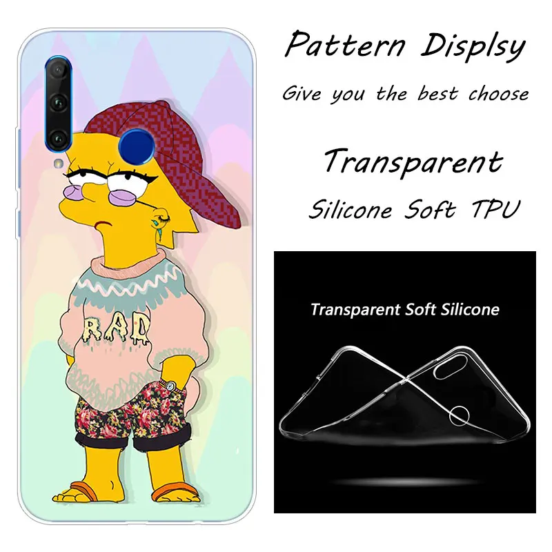 010 Модный мягкий силиконовый чехол Homer Simpson для Huawei Honor 20 20i 10 9 8 Lite 8X 8C 8A 8S 7S 7A Pro View 20 - Цвет: 010