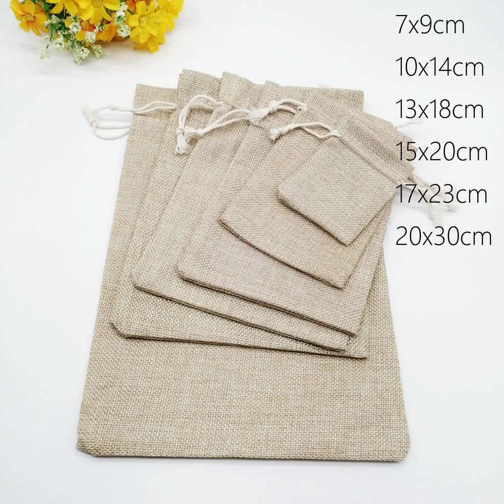 1000 шт. джутовые льняные сумки для демонстрации ювелирных изделий сумка на шнурке