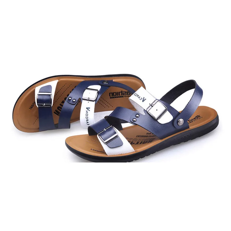 Мужские шлепанцы кожаные сандалии на лето 2019|Сандалии| |