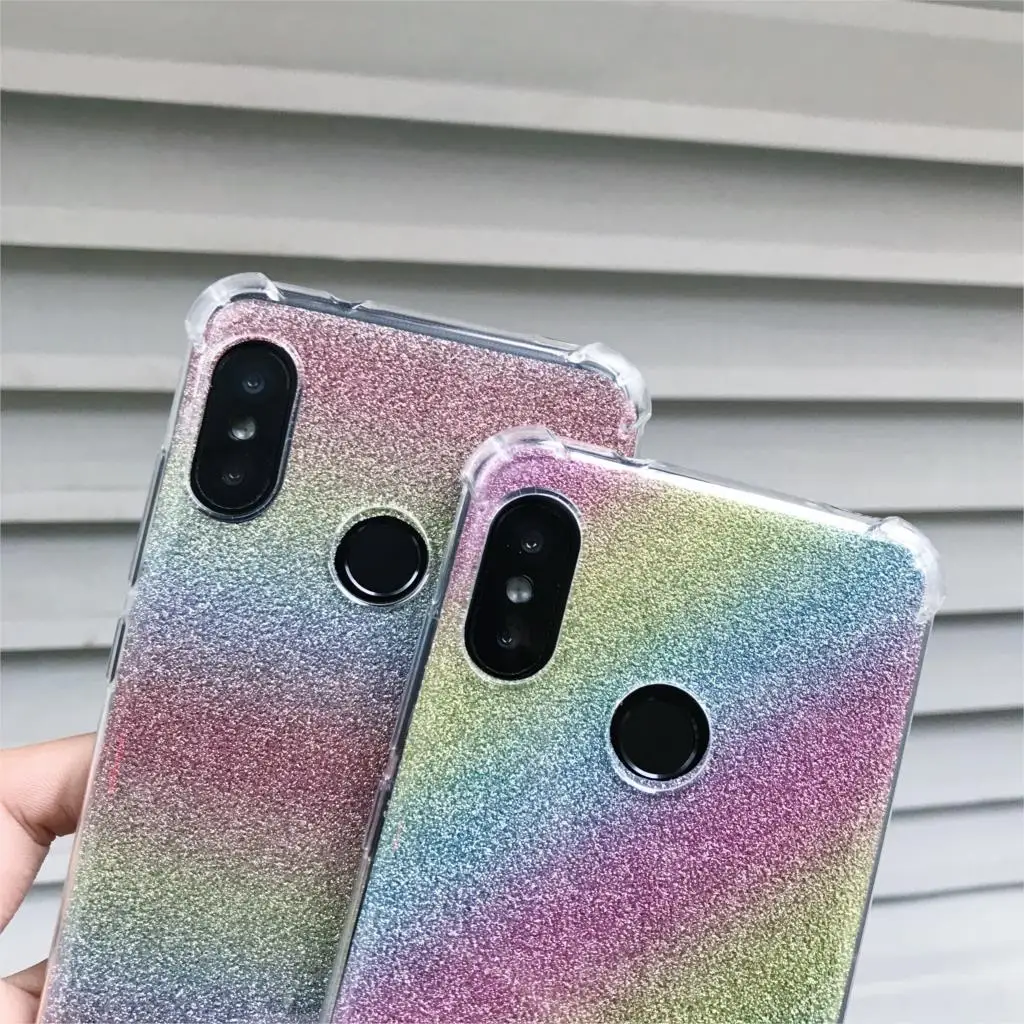 Armor Gradient Aurora Laser Case For Huawei Nova 4 3 Cover Silicone TPU Soft Phone Cases Honor 10 10i 9 8 Lite 8A 7A 8C 7C 8X 7X |