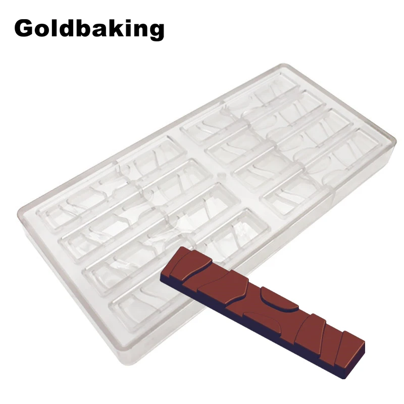 Goldbaking шоколадные блоки поликарбонатная форма поли карбонат конфеты плесень 8