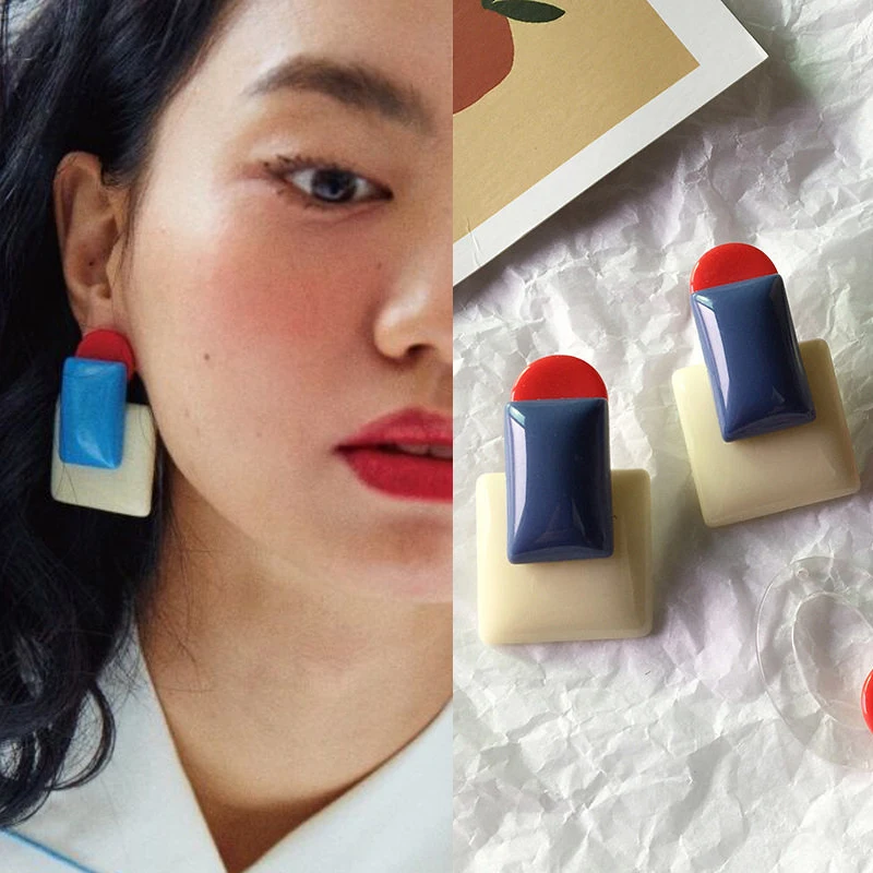 4 шт./компл. модная серьга геометрической формы накладные принадлежности кольцо