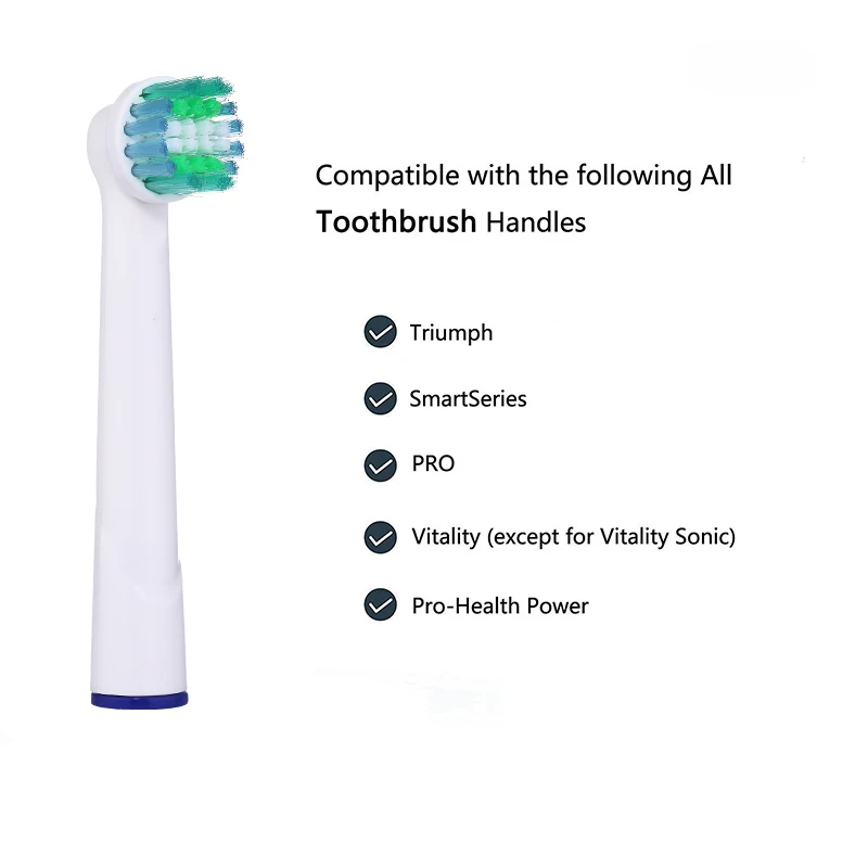 Насадки для электрической зубной щетки 8 шт. гигиены полости рта мягкие