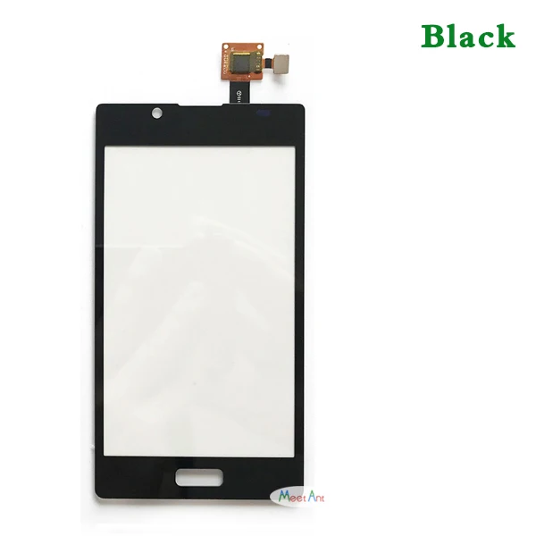 Замена высокого качества 4," для LG Optimus L7 P700 P705 P708 сенсорный экран дигитайзер сенсор внешняя Передняя стеклянная панель объектива - Цвет: black No Tool