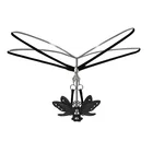 Женские сексуальные кружевные стринги с бабочками, прозрачные трусики, стринги с металлической цепочкой, бесшовное нижнее белье