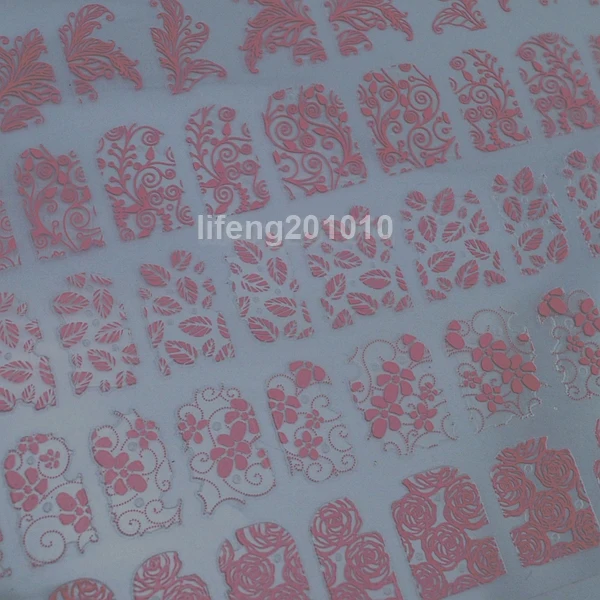 Наклейки для ногтей 108 дизайнов украшения инструменты розовые цветы Adesivos большой