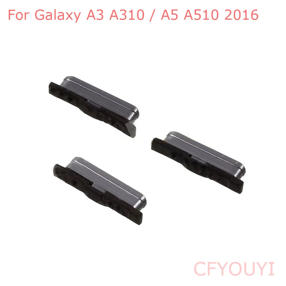 

Новинка для Samsung Galaxy A3 2016 A310 / A5 A510 2016 боковые кнопки питания и громкости-Золотой/серый