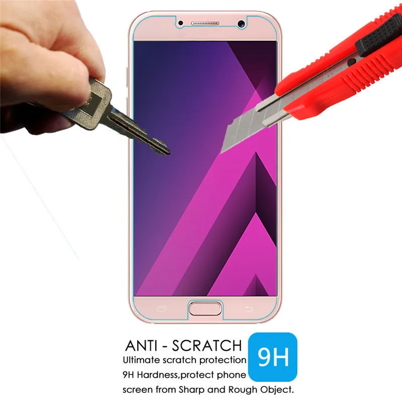 Защитное стекло 2.5D 9H для Samsung Galaxy A3 A5 A7 A6 A8 J2 J4 J6 J3 J5 J7 2017 2018 | Мобильные телефоны и