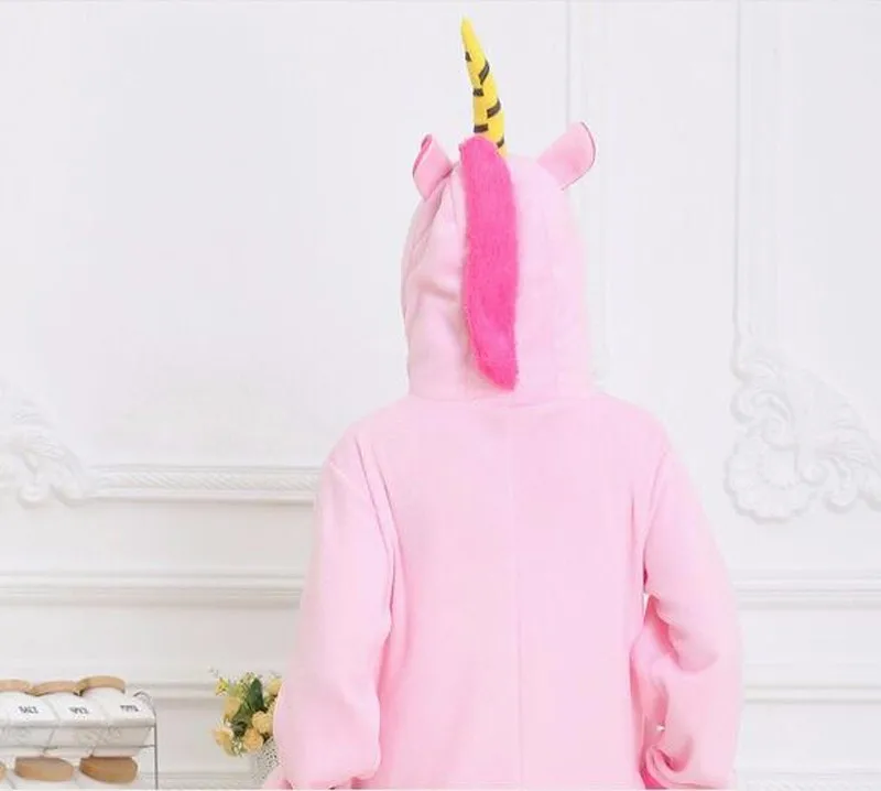 BALIWEISA одежды пижама с мультяшными животными Для женщин пижамы Rainbow Unicorn Tenma взрослых Пижама Фланелевая пижама костюмы