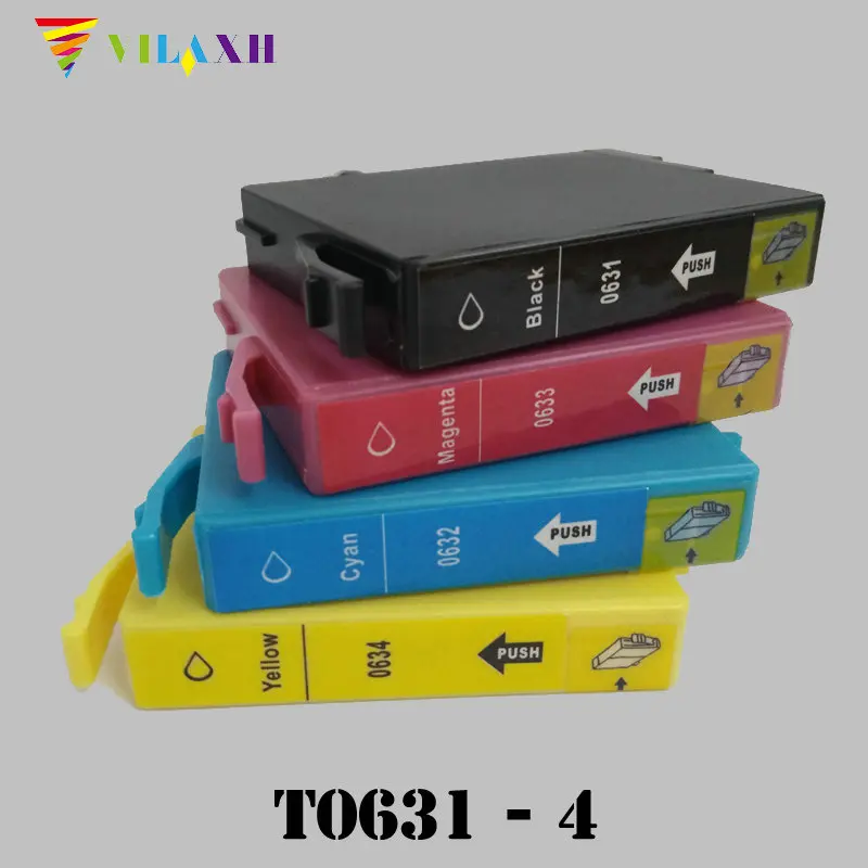 Чернильный картридж Vilaxh T0631 T0632 T0633 T0634 для принтеров Epson Stylus CX3700 CX4100 CX4700 C67 C87|cartridge